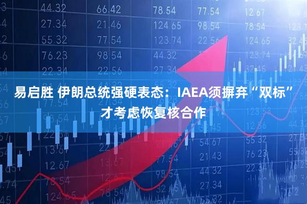 易启胜 伊朗总统强硬表态：IAEA须摒弃“双标”才考虑恢复核合作